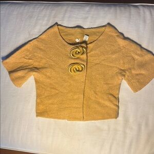 Bolero Mustard Yellow Short Sleeve